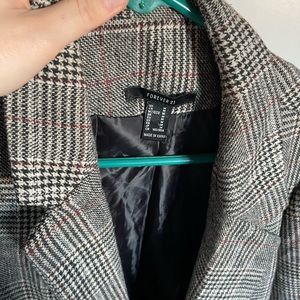 Oversized blazer herringbone